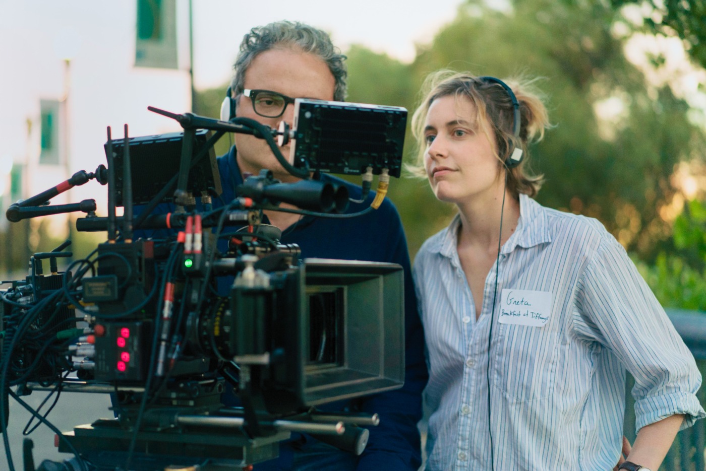 Greta Gerwig directing Lady Bird
