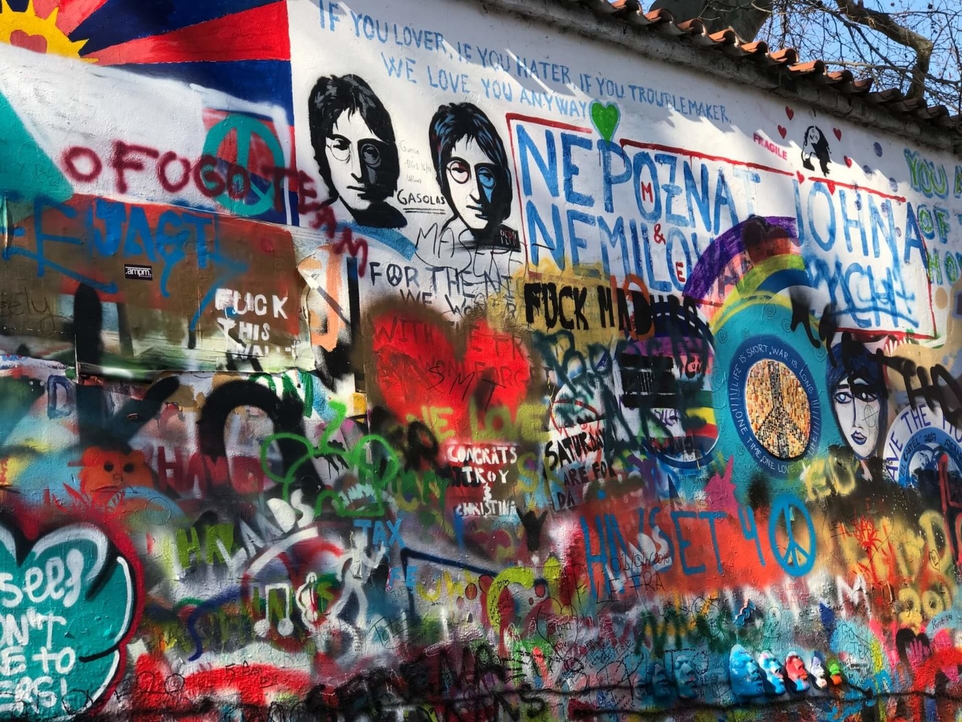 Imagine John Lennon wall