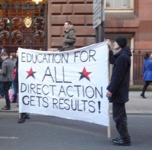 J MacMillan student protest education direct action glasgow the boar