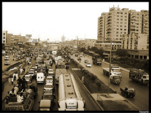 Korangi Road, near the Korangi Industrial Area in Karachi. Photo: Flickr / Hassam Ahmad