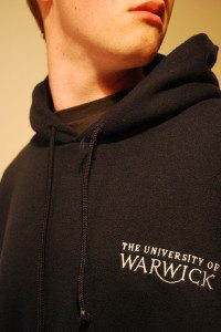 A Warwick branded hoodie. Photo: Flickr / stuartpilbrow
