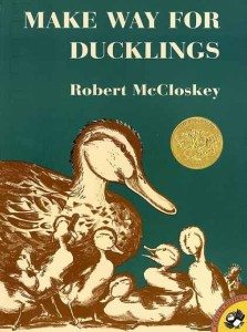 Make Way For Ducklings - another one from my Grandma and with almost identical illustration styles. Heart warming tale about a mother leading her eight ducklings across the busy town of Boston to the safety of the park (with some help from Policman Clancy). My favourite.
