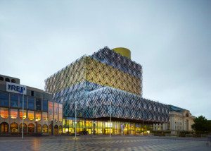The Birmingham REP with new library, photo: Christian Richters (Dezeen)