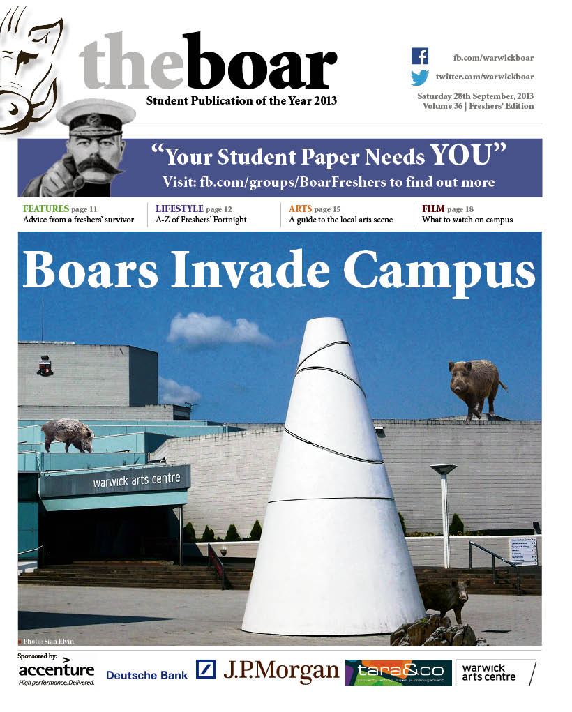 Freshers front page