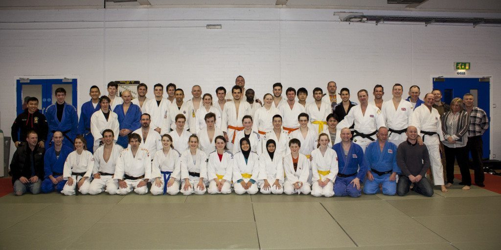 The Judo squad pose for a team photo after the session. Photo: Sudeep Gurung.