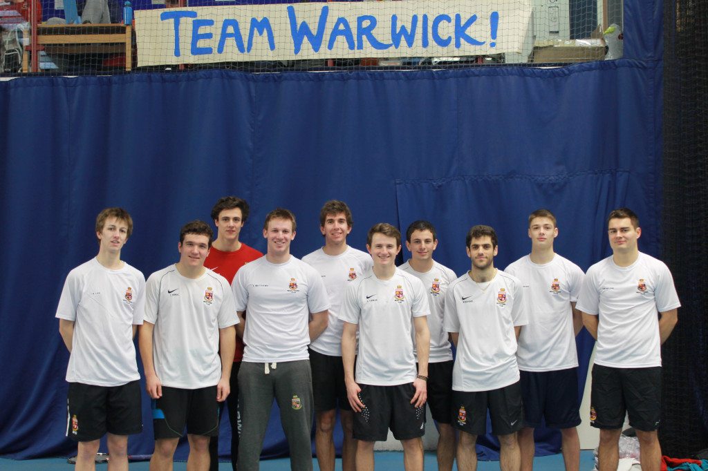 The Warwick Men's tennis team. Photo: Robin James Kerrison.