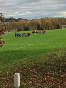 Lest we forget: Fixtures were proceeded by a silence to remember those who lost their lives fighting fighting in conflicts all over the world. 