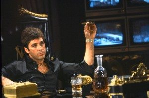 Al Pacino as Tony Montana in "Scarface" (1983). Image: Universal Studios