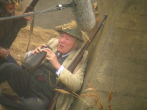 Michael Gambon on-set for the new Dad's Army feature film. Image: Parkywiki / Wikimedia Commons
