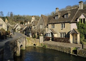 Castle Combe, a popular location for filming period dramas. Image: W. Lloyd MacKenzie / Flickr