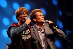 Hank and John Green, two YouTube stars. Image: Gage Skidmore / Flickr