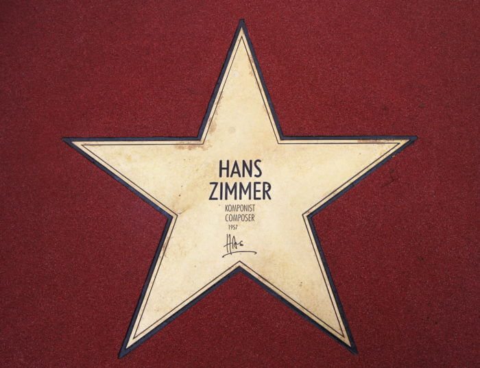 Zimmer's Star on the "Boulevard der Stars" in Berlin.