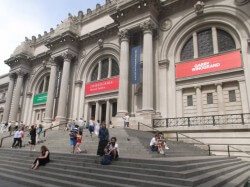 Reece visits the famous Metropolitan Museum on his solo travels to New York