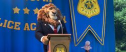 ZOOTROPOLIS – Pictured (L-R) Mayor Lionheart, Assistant Mayor Bellwether. ©2016 Disney. All Rights Reserved.