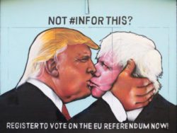 The 'Kiss of Death'', appearing in Bristol weeks before the EU Referendum. Image: Robert Massey/Twitter.