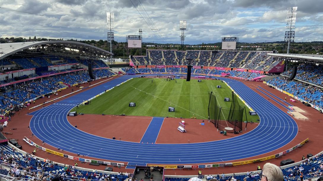 Alexander Stadium during the athletics events at the 2022 Commonwealth Games