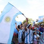 Argentinians celebrating their World Cup Final win