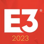 The words E3 2023 on a red background