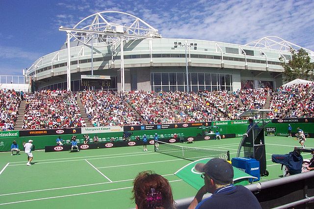 Margaret Court Arena at the Australian Open, 2005.
