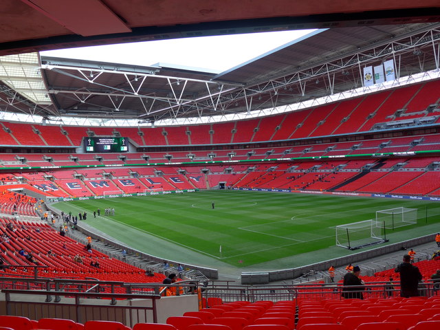 An Empty Wembley Stadium