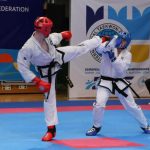 Warwick's Matty Stockton at the European Taekwondo Championships