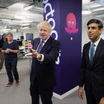 Boris Johnson with Rishi Sunak.