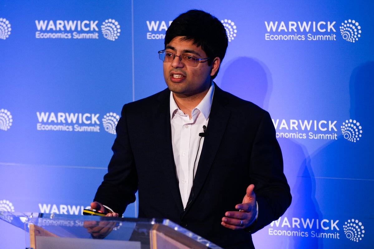 Dr Arun Advani speaking at the 2018 Warwick Economics Summit