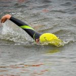 Warwick's Anna Drawer swimming in open water