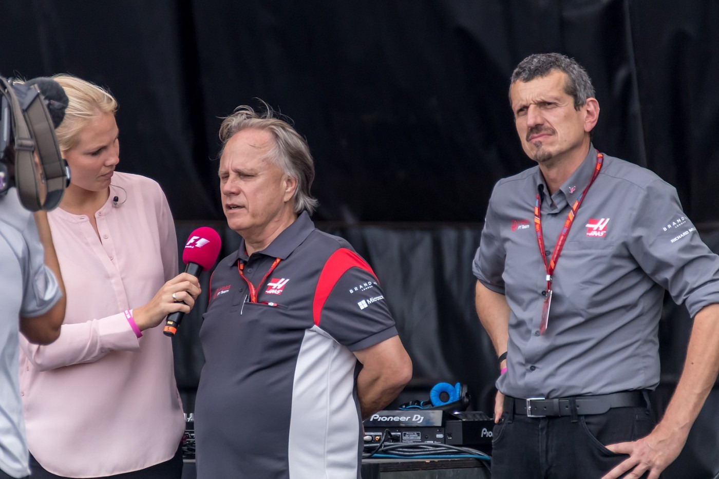 Guenther Steiner and Gene Haas