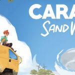 Key art from Caravan SandWitch featuring a girl sitting on a yellow caravn with blue skies