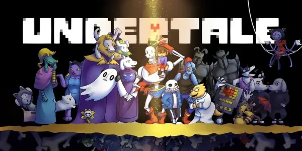 undertale cover with characters