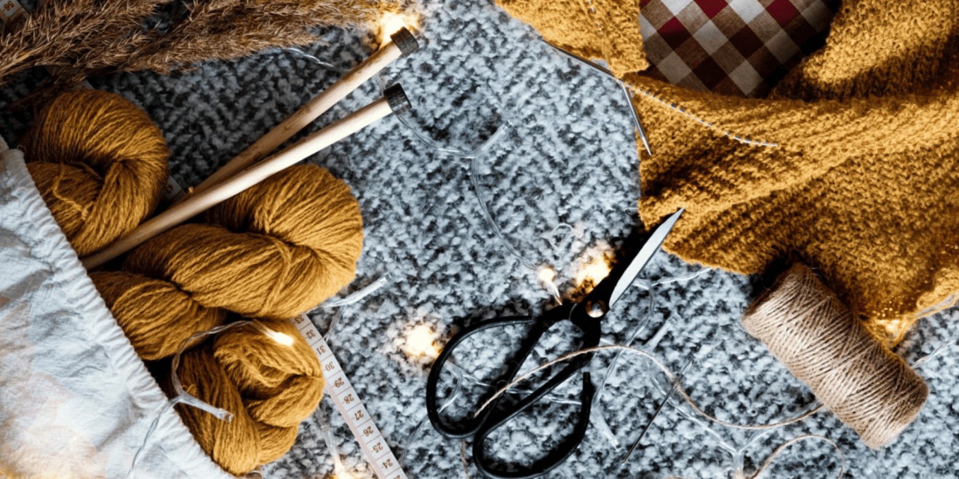 Knitting/ Image: Caroline Feelgood/ Pexels