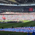 Wembley Stadium before kick off at the 2025 fa cup final