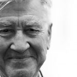 A Black and white portrait of filmmaker David Lynch