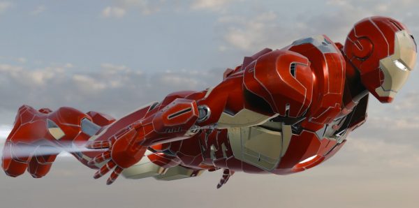 Iron Man flying