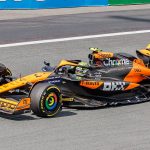 An MCL38 driven by Lando Norris during the Dutch Grand Prix