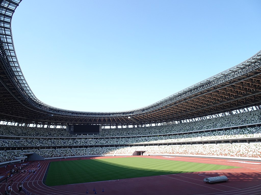 Photo of Tokyo National Stadium taken in 2022