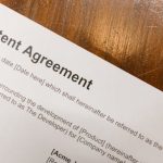 Stock image of a patent paper