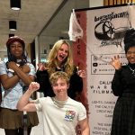 Members of Filmmaking Society in a group photo