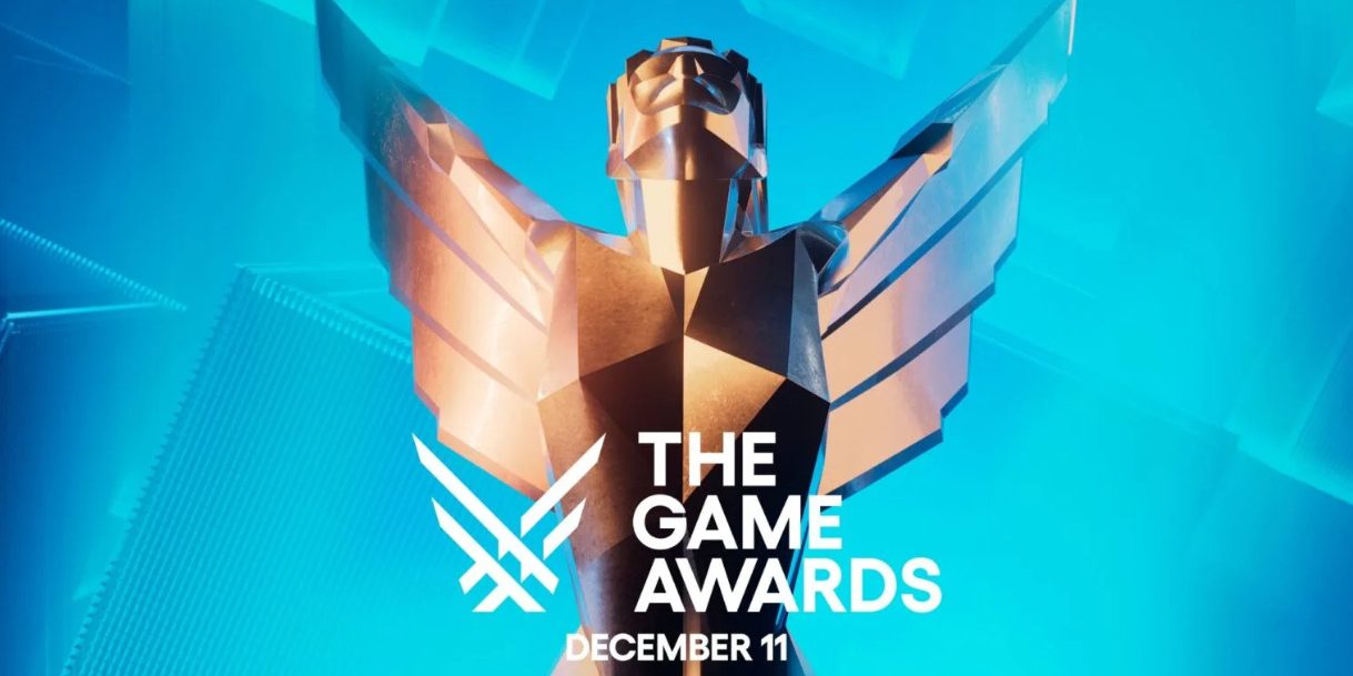 The Game Awards 2025 poster with light blue background.