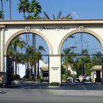 Hollywood movie studio Paramount's front gates
