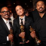 Ryan Coogler, Autumn Durald Arkapaw, and Michael B Jordan at Warner Bros. Pictures Post-Oscar Celebration in West Hollywood
