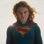 Supergirl in the sky