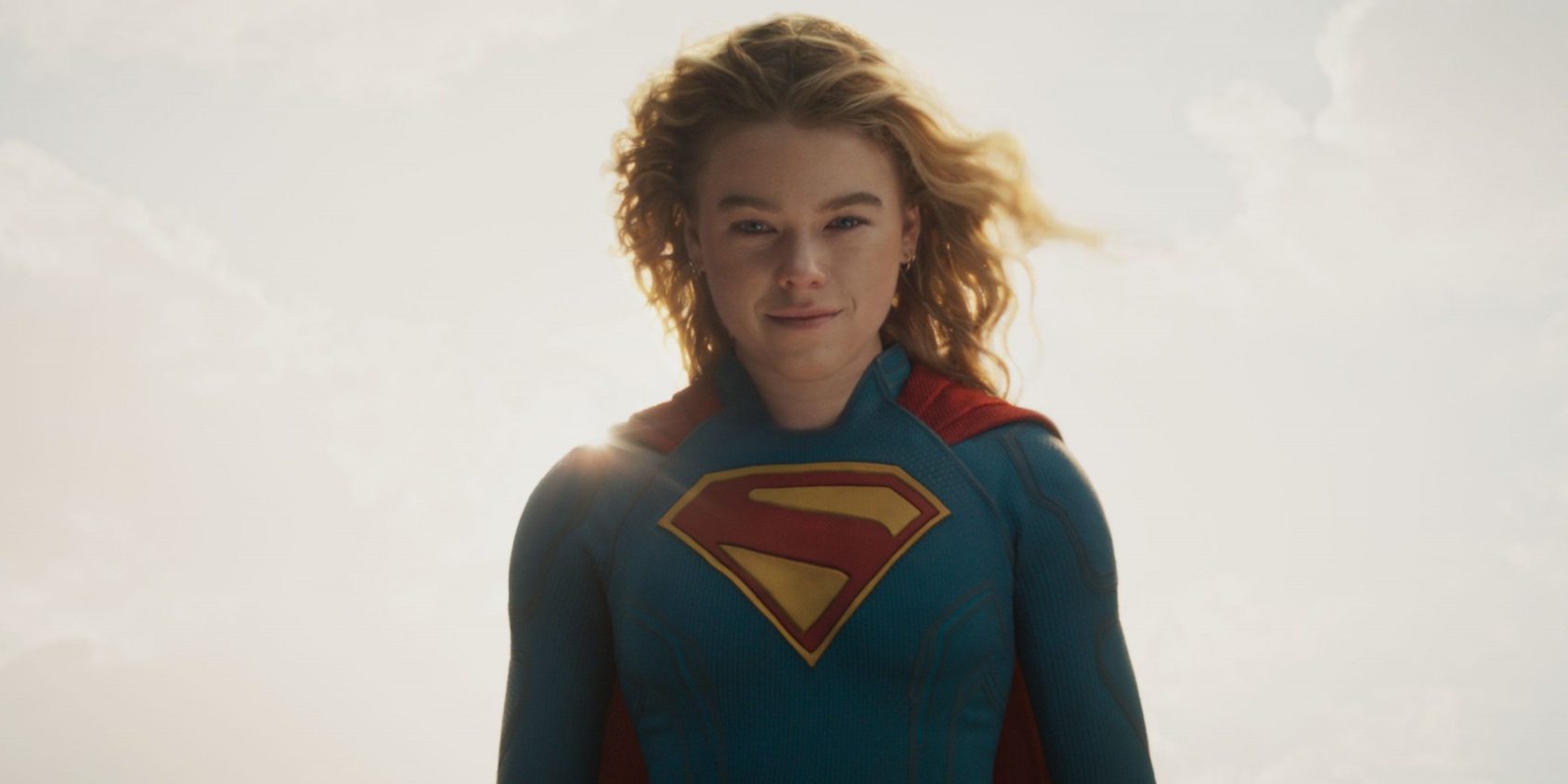 Supergirl in the sky