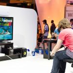 Wii U playing games at convention