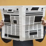 A censored newspaper