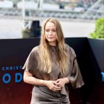 Samantha Morton at the premiere for The Odyssey