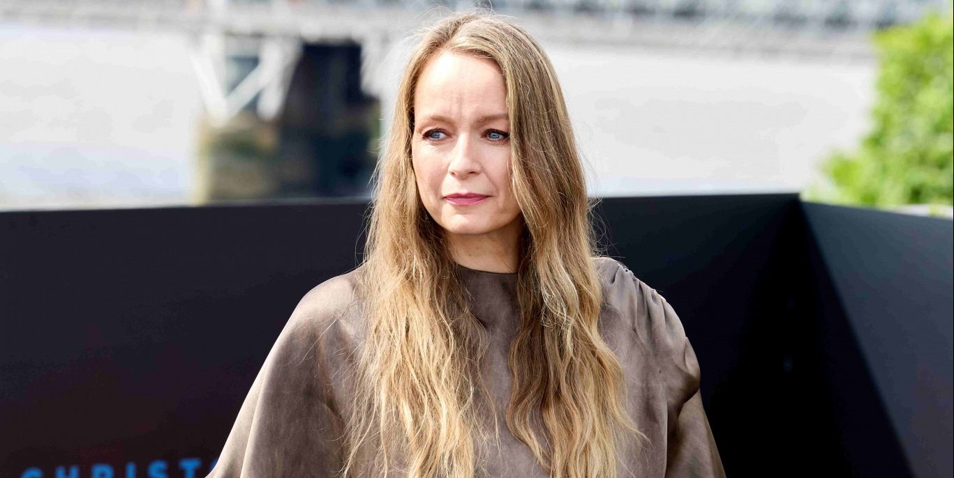 Samantha Morton at the premiere for The Odyssey