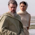 L to R: Matt Damon is Odysseus and Zendaya is Athena in THE ODYSSEY, written, produced, and directed by Christopher Nolan.