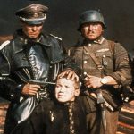 Men at war with a captured child